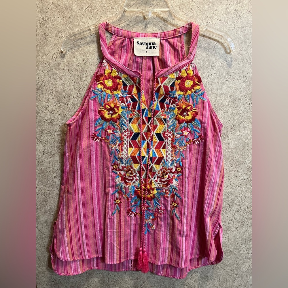 Savanna Jane Embroidered tank
